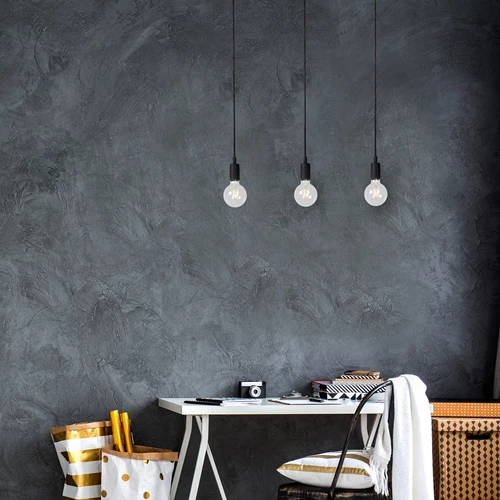 Lucide FIX - Hanglamp - 3xE27 - Zwart - sfeer 1